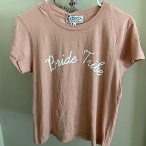 NWT Wildfox Bride Tribe No9 Tee Top Small